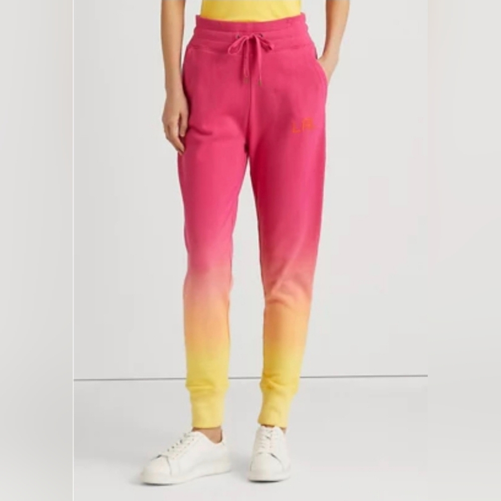 Lauren Ralph Lauren Dip Dyed French Terry Sweatpants.